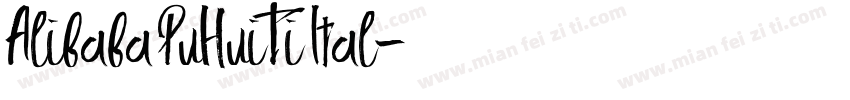 Alibaba PuHuiTi Ital字体转换
